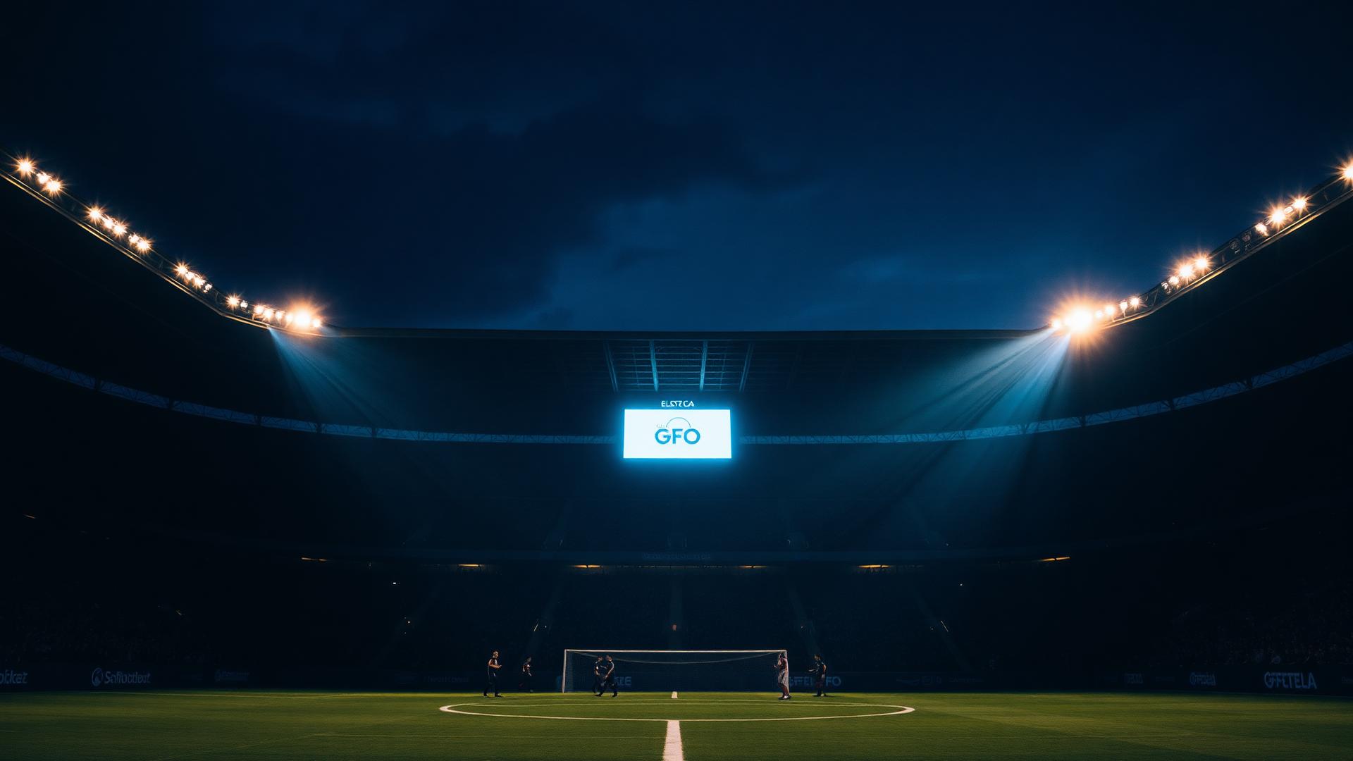 Stadium at night